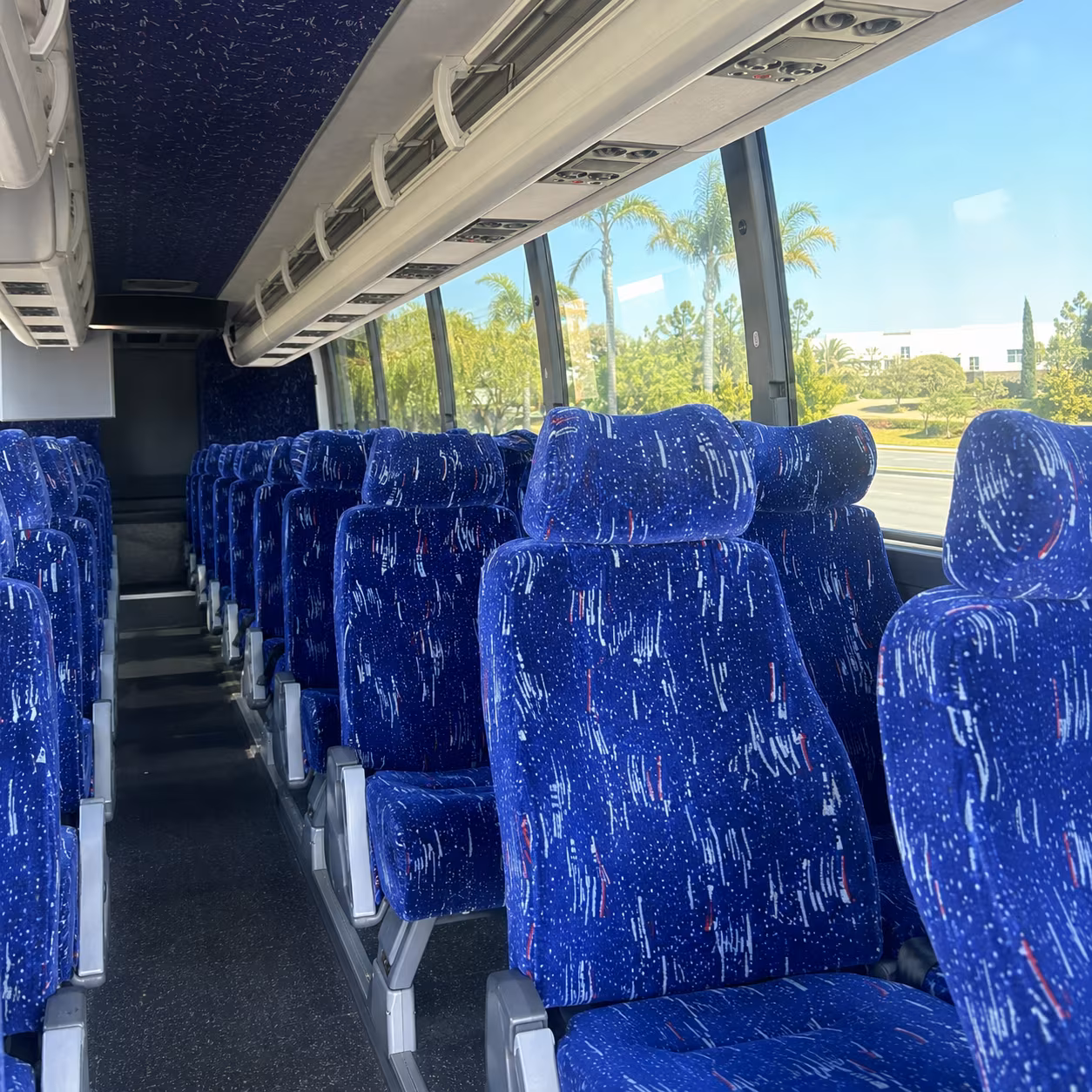 lansing charter bus interior