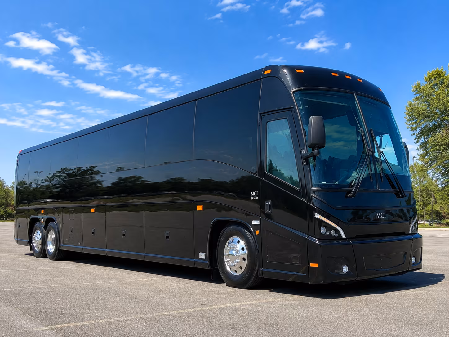 lansing government military charter bus rental