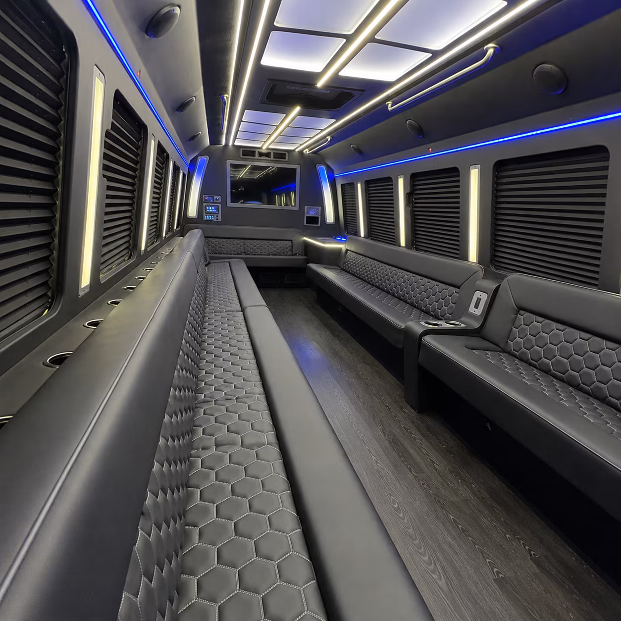 lansing party bus inside